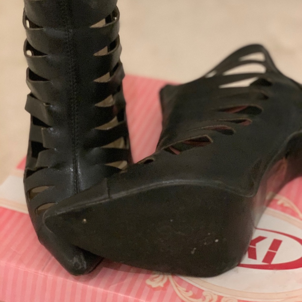 Yokohama High Heel Leather Booties